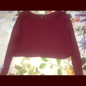 Long Sleeve Crop Top